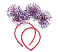 BETOOKY Serrage-têtes 2pcs Cheveux Décoratifs pour Independence Day en Plastique Bandeaux Uniques Accessoires Photo pour Fête et Événements pour Célébration