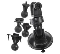 BETOOKY Support à Ventouse Facile à Installer Rotation 270 Degrés Kit de Fixation en Plastique Noir Comprenant 4 Têtes de Rechange pour Caméra Embarquée Voiture pour Dashcam