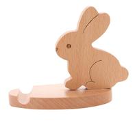 BETOOKY Support de Téléphone Portable en Bois Forme Lapin Décoratif Support Stable Antidérapant pour Smartphone et Tablette Accessoire Bureau pour Salle de t Présent Garçon