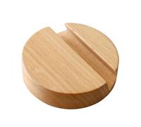 BETOOKY Support pour Smartphone en Bois de Hêtre Base Ronde, Support de Téléphone Portable Pratique et Élégant pour Bureau, Libère Les Mains et Protège Les Rayures