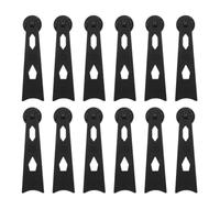 BETOOKY Supports en Plastique pour Cadre Photo de Bureau, Lot de 12 | Noir, Format Compact à Ranger, pour Cadres et Œuvres D’art, Usage Bureau et Étude