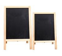 BETOOKY Tableau Noir en Bois Facile à Ranger Double Face Pliable 2pcs Tableau D'écriture Multifonction pour Garçon et Filles pour Jardins et Événements