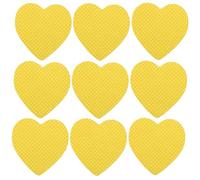 BETOOKY Tampons en Coton Jaune de Cœur pour Ongles en Gel et Extensions de Cils, 200 Pièces Légers et Non Pelucheux, pour Applications Cosmétiques et Voyages