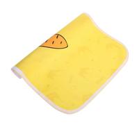 BETOOKY Tapis de Lit Protège-lit Alèse de Protection de Matelas en Coton Bio, Jaune, Réutilisable et Pliable, 44x34cm, pour Bébé et Chambre D'garçon et Filles