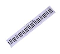 BETOOKY Tapis D'entraînement pour Doigts de Piano avec Guide des Notes Claires, Expérience Tactile Authentique en PVC Double Face, pour Cours de Musique et Voyage