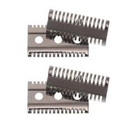 BETOOKY Tête de Rasoir Traditionnelle pour Rasage Rapide en Acier Inoxydable Argenté 2pcs Design Contour Domicile Voyage