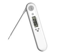 BETOOKY Thermomètre de Barbecue Numérique Écran Large, Résistance Élevée la Chaleur, Sonde Pliable en Abs pour Cuisson Steak et Boissons Lors de Bbq