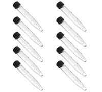 BETOOKY Tubes à Centrifuger Coniques avec Bouchons Vissés Lot de 10 en Verre 15 Ml Tubes Gradués Résistants pour Laboratoire de et Chimie Analytique