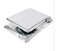 BETOOL Couverture en Aluminium, Couverture d'urgence, Protection réfléchissante et Thermique, couvertures de Survie pour Camping(1/2/5/10 pièces), Argent
