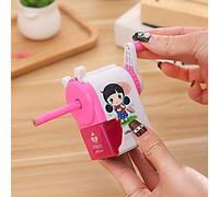 BETOOL Taille-crayon de bureau pour enfants, 1 pièce mécanique à manivelle, mignon, fournitures scolaires, couleur aléatoire