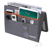 Betoores Feutre Poche de lit de Chevet Canapé Lit Organisateur de Poche Bien Rangé pour Téléphone, Télécommande, Magazine, Lunettes, Livre, Pad - Gris