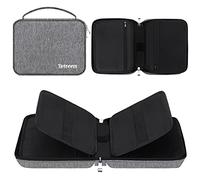 Betoores Rangement Bracelet Montre, Organisateur de Bracelet de Montre Nylon Tient 20 Bracelets de Montre Étanche Étui de Rangement pour Bracelet de Montre (40 Emplacements- Gris Foncé)