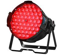 BETOPPER 180W Par Led Lumière Soirée Dj RGB 54x3W Projecteur DMX Discothèque Lumière de Scène Pofessionnel Lumière Stroboscope pour Fête De la musique Halloween Noël Bar Club 1 Pièce LPC007