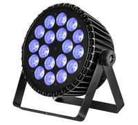 BETOPPER 6 en 1 Par Led Projecteur 18x18W RGB Lime Amber UV Lumière de Scene Stroboscope/Wash Eclairage de Scène DMX 7/11CH Jeu de Lumiere Soiree DJ pour Fête Bar Mariage Festival (1PCS)