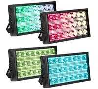 BETOPPER Lumières Stroboscope 300W LED Matricielle Faisceau Dynamique RGBW 4-en-1 Mappage de Pixels Jeu de Lumiere 5 Modes de Controle Intense Lumières de Scène pour DJ Bar Fête (4PCS)