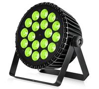 BETOPPER Par Led Projecteur 18x18W RGB Lime Amber UV 6 in 1 Lumière de Scene Stroboscope/Wash Eclairage de Scène DMX 7/11CH Jeu de Lumiere Soiree DJ pour Fête Bar Mariage Festival (1PCS)