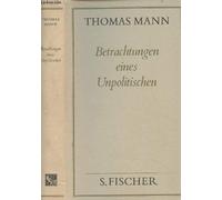 Betrachtungen Eines Unpolitischen ( Frankfurter Ausgabe)