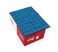 BETRAM Master Chalk for Cue Tip, 144 pièces Véritable Triangle Snooker ou Pool Cue Tip Craie, Poudre à frotter antidérapante, pour Les Jeux de Table de Billard Club de Billard blueoily