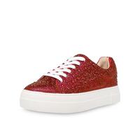 Betsey Johnson Baskets Sidny pour Femme, Rouge, 39 EU