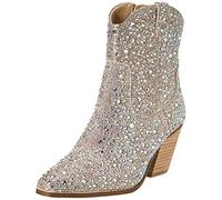 Betsey Johnson Blue by SB-Diva Bottines pour femme avec strass Taille 7,5, strass., 38.5 EU