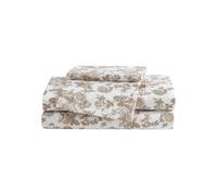 Betsey Johnson Draps de lit double doux et lgers, rsistants la dcoloration et aux plis (toile de jardin marron complte)