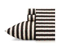 Betsey Johnson - Draps de lit Soyeux et légers, résistants à la décoloration et aux Plis (Rayures des Merveilles, très Grand lit)