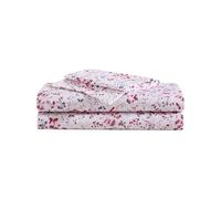 Betsey Johnson - Ensemble de draps complet Soft & Lightweight Litting Fade & Rinkle rsistant la maison Floral Home (Mystic Garden Pink Full)