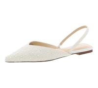 Betsey Johnson Escarpins à Bout Pointu pour Femme, Perle, 37 EU