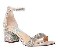 Betsey Johnson Femme Mari Sandale à Talon, Champagne, 42.5 EU