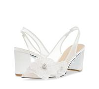 Betsey Johnson Femme Petra Escarpins, Ecru, 41.5 EU