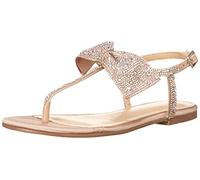 Betsey Johnson Girls BK-Sasha Sandal, Champage, 5 Big Kid