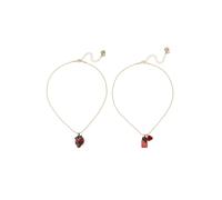 Betsey Johnson Parure de bijoux 'Love Spell' chocolat / or / vert foncé / rouge, Taille One Size