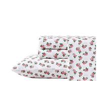 Betsey Johnson - Parure de lit Queen Size en Percale de Coton, Nette et fraîche, légère et Respirante (Teeny Tiny Roses, Queen)