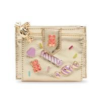 Betsey Johnson Portefeuille à Deux Volets Candy pour Femme, doré, Taille Unique