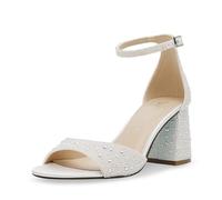 Betsey Johnson Sandales à talons Kami pour femme, perle, 41 EU
