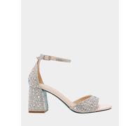Betsey Johnson Sandales à talons Kami pour femme, strass, 40 EU