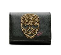 Betsey Johnson Skull Boss Trifold Portefeuille Noir Taille Unique