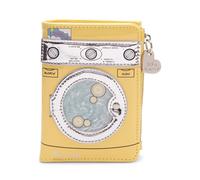 Betsey Johnson Spin Me Portefeuille à Deux Volets, Jaune, Taille Unique