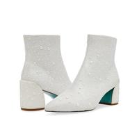 Betsey Johnson Women's Corry Fashion Boot, Pearl, 6.5