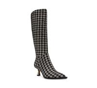 Betsey Johnson Women's Pamella Knee High Boot, Black/Silver, 5.5
