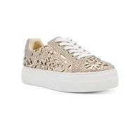 Betsey Johnson Women's Reily Sneaker, Light Gold, 10
