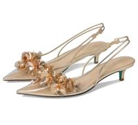 Betsey Johnson Women's Robin Pump, Gold, 5.5