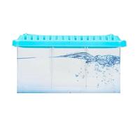 Betta Aquarium, Betta Aquarium, récipient transparent pour aquarium de bureau avec séparateurs amovibles, aquarium décoratif avec plusieurs compartiments, kit de démarrage, petit aquarium pour