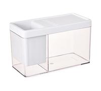Betta Aquarium Petit bol de bureau | Petit aquarium Betta pour crevettes, betta, petits crabes, singes de mer, escargot, étoile de mer, décoration nano de bureau