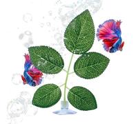 Betta Bed | Coussin de feuilles de poisson à ventouse, lit de repos réaliste pour l'habitat de fraye des crevettes