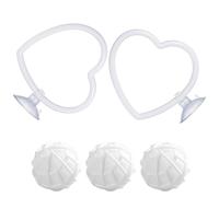 Betta Enrichment Toys - Interactive Exercise Ring for Habitat | Flexible Loop Frame paired Floating Filter Balls, Swim Training Play Accessory supporting Feeding Movement Practice Beginner Keepers