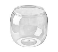 Betta Fish Bowl - Aquarium De Bureau Incassable En ABS, Mini Réservoir Rond, Bol À Poisson Décoratif Transparent | Accueil École Salle De ortoir Restaurant Bar Salon Chambre Étude Affichage Ce