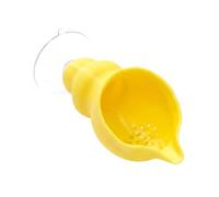 Betta Fish Hammock, Conch Resting Bed with Strong Suction Cup | Durable plastic material with smooth edges, designed for safe resting in tanks, fits for various betta fish setups Yellow