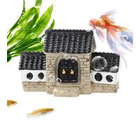 Betta Fish Tank Decor - Miniature Waterproof House Accessories