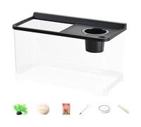 Betta Fish Tank - Fish Aquarium | réservoir d'aquarium | Betta Fishery Tandi 3 Couleurs Lumières | Baignoire de pêche Domestique | Top Kits de démarrage des Aquariums hydroponiques pour l'aménagement